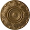 Ekena Millwork Whitman Ceiling Medallion (For Canopies up to 3 3/4"), Hand-Painted Pale Gold, 13"OD x 1 3/8"P CM13WHPAS - alternate 1